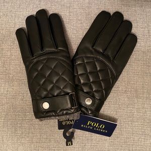 ralph lauren quilted gloves